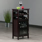 Alta Wine Cabinet, Espresso - The Bar Design