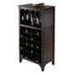 Ancona 20-Bottle Wine Cabinet, Espresso - The Bar Design