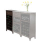 Ancona 24-Bottle Modular Wine Cabinet, Espresso - The Bar Design
