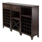 Ancona 3-Pc Modular Wine Cabinet Set, Espresso - The Bar Design