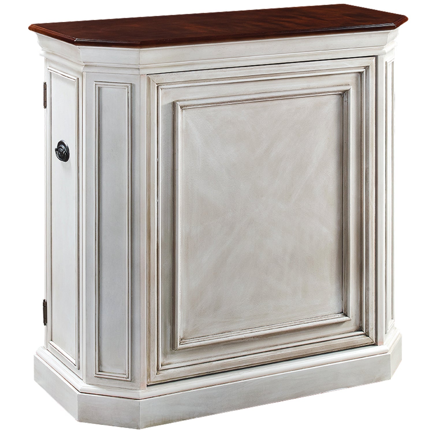 Bar Cabinet w/ Spindle - Antique White - The Bar Design