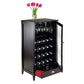 Bordeaux 20-Bottle Modular Wine Cabinet, Espresso - The Bar Design