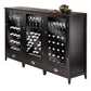 Bordeaux 3-Pc Modular Wine Cabinet Set, Espresso - The Bar Design
