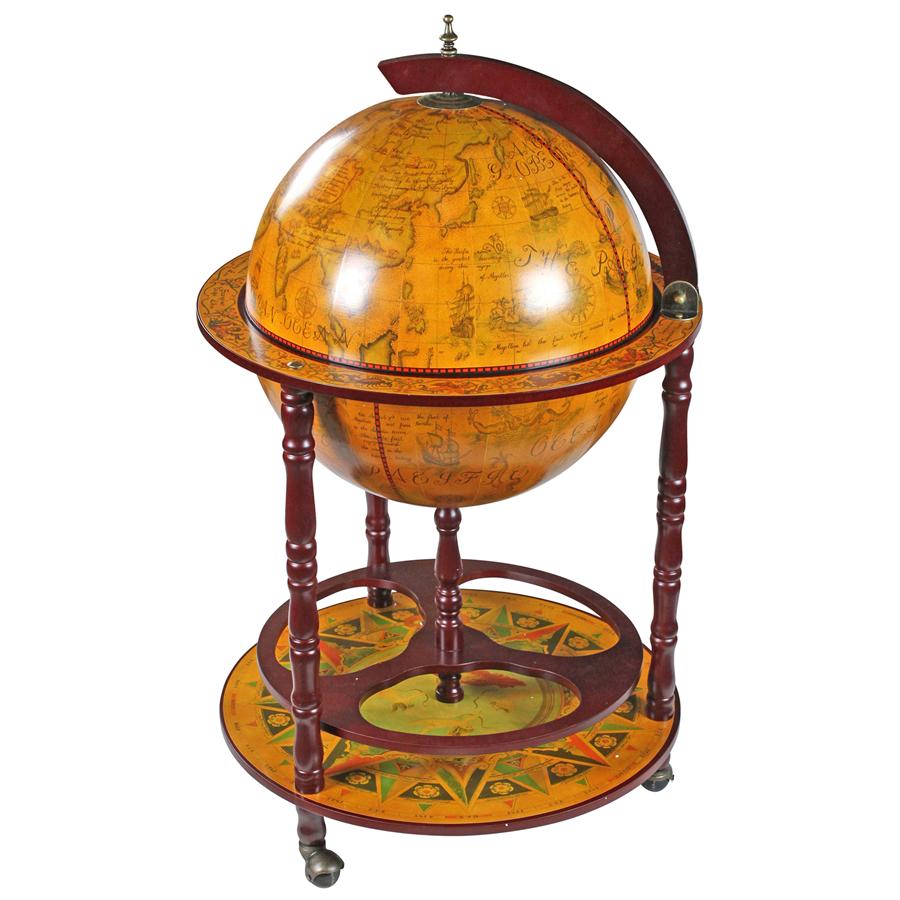 Design Toscano Sixteenth-Century Italian Replica Globe Bar - The Bar Design