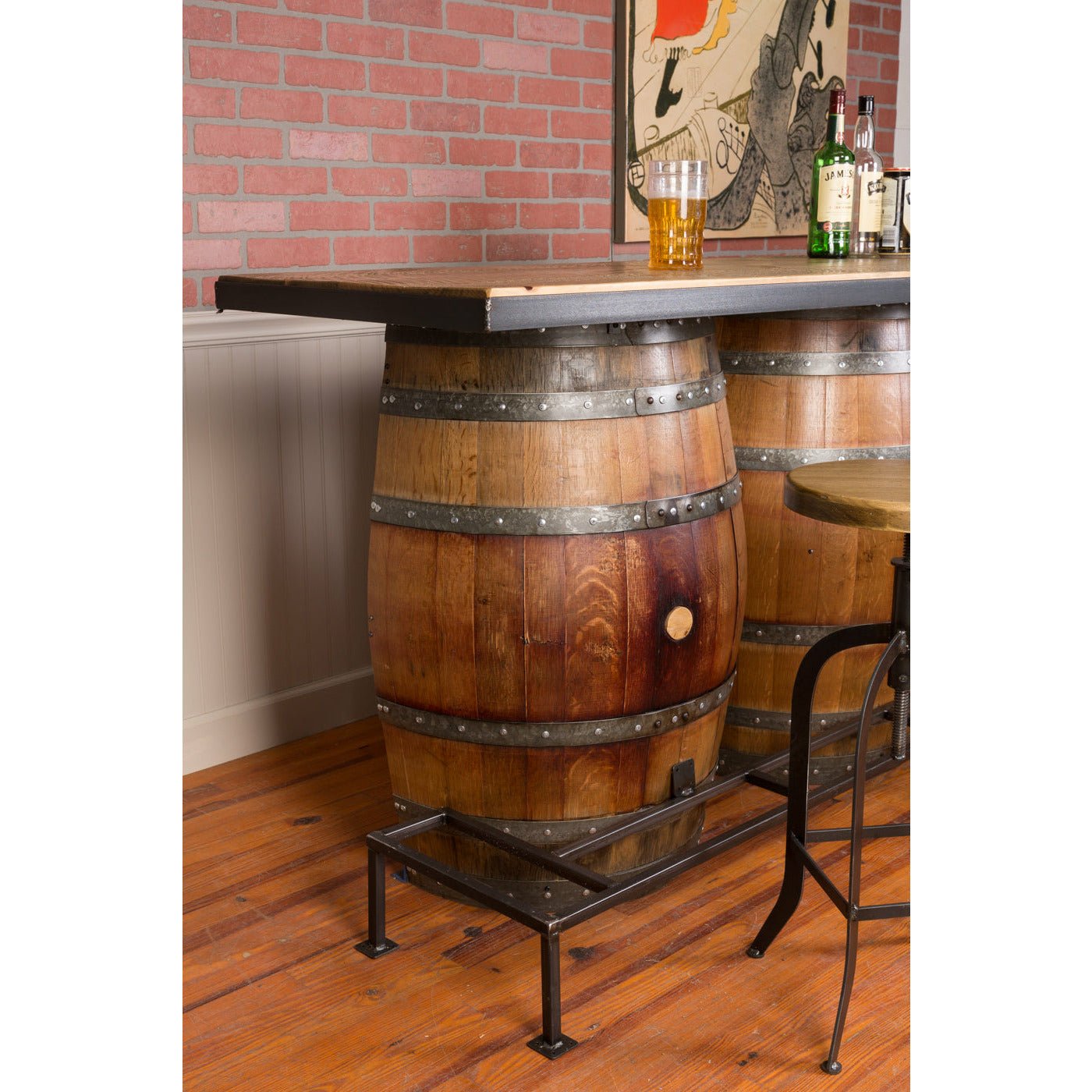 Napa East Double Wine Barrel Bar - The Bar Design