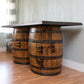 Napa East Whiskey Barrel Bar with 4 Barstools - The Bar Design