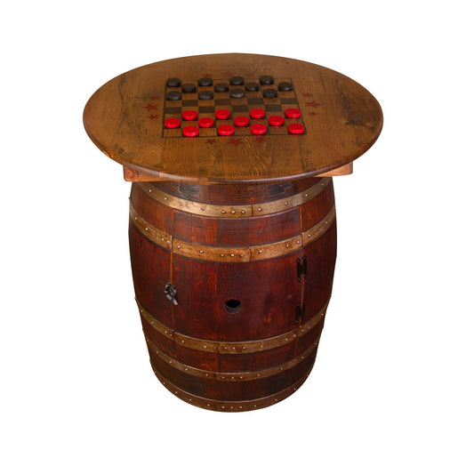 Napa East Whiskey Barrel Game Table - The Bar Design