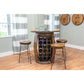 Napa East Wine Storage Table: 36″ Round Set with Stools - The Bar Design