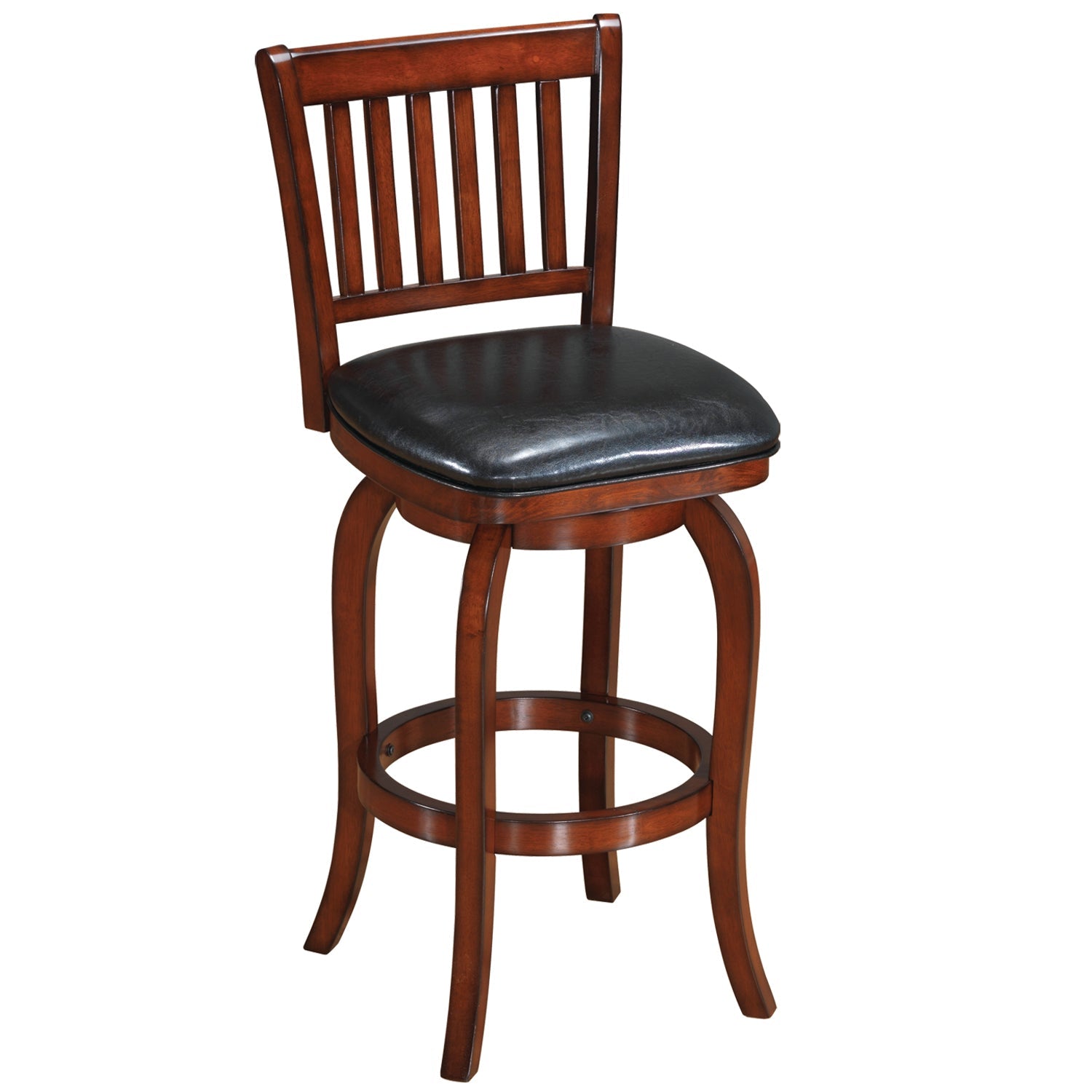 RAM Game Room Backed Barstool Square Seat - Cappuccino - The Bar Design