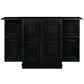 RAM Game Room Portable Folding Bar Cabinet - Black - The Bar Design