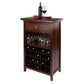 Winesome Wood Chablis 20-Bottle Wine Cabinet, Walnut - The Bar Design