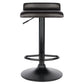 Winesome Wood Cora 3-Pc High Table with 2 Air Lift Adjustable Stools, Espresso and Black - The Bar Design