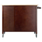 Winesome Wood Mabel Kitchen Cart, Walnut and Natural - The Bar Design