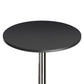 Winesome Wood Spectrum 24" Bar Height Table, Black and Chrome - The Bar Design