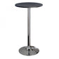 Winesome Wood Spectrum 24" Bar Height Table, Black and Chrome - The Bar Design