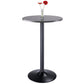 Winesome Wood Tarah Bar Height Table, Black and Slate Gray - The Bar Design