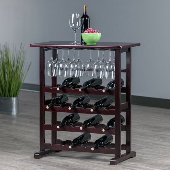 Winesome Wood Vinny 24-Bottle Wine Rack, Espresso - The Bar Design