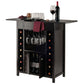 Winesome Wood Yukon Expandable Wine Cabinet, Espresso - The Bar Design